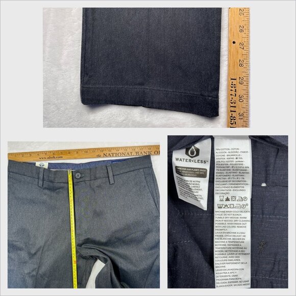 Dockers Mens Signature Classic Fit Flex Comfort Lux Stretch Pants Gray 36x32 NWT - Picture 10 of 11